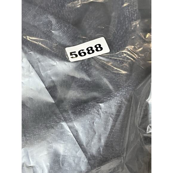 Daniel Hecter Cardigan Sweater Mens XL Blue Heathered Zip Up Mock Collar Pockets - Picture 13 of 13